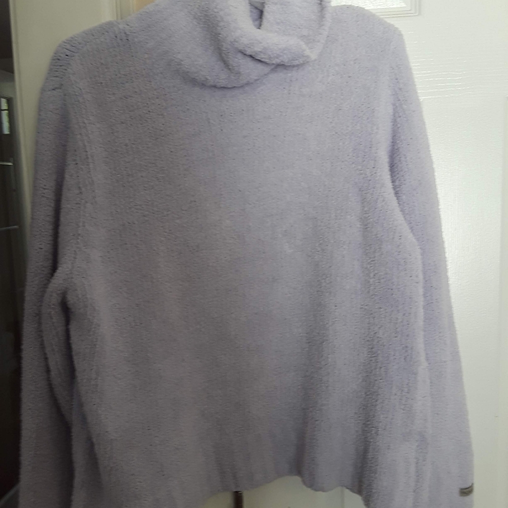 Fuzzy turtle neck sweater